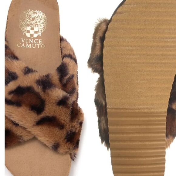 Vince Camuto Mayberla faux fur slides - Picture 3 of 7